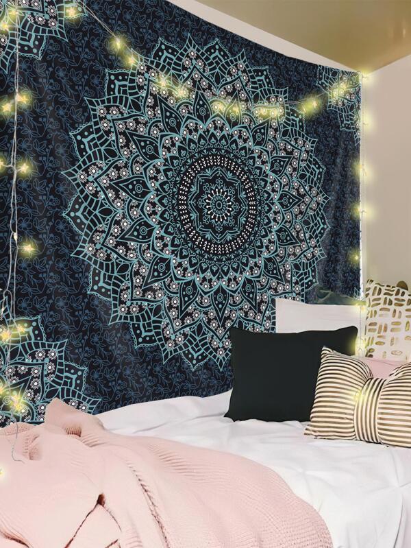 1pc Mandala Pattern Tapestry, Modern Fabric Tapestry Poster Wall Hanging For Bedroom Aesthetic, Flag For Room, Room Decor, Tapestry, Wall Decor, Wall Art, Home Decor, Room Stuffs, Flags For Room, Tapestry Wall Tapestry